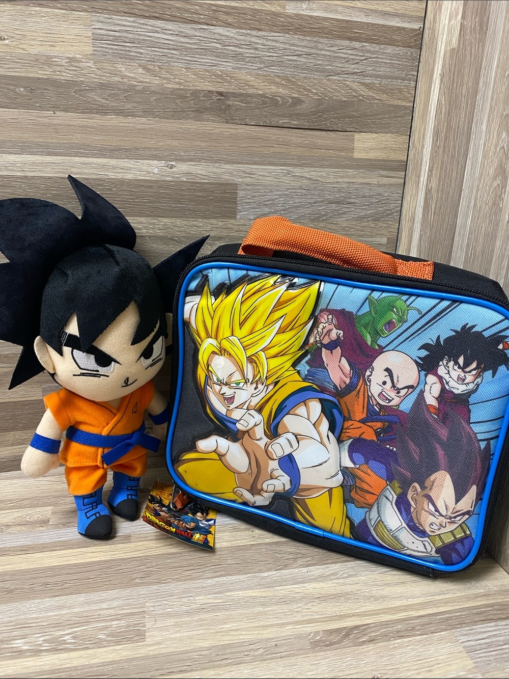 Dragon Ball Z Kids Lunch Bag - Blue & Orange Character Print
